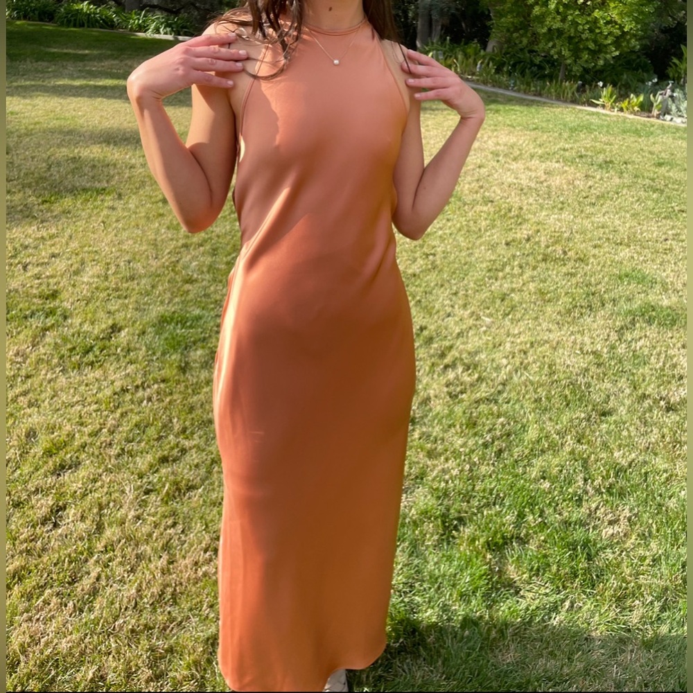 Nanushka size 2 light copper dress